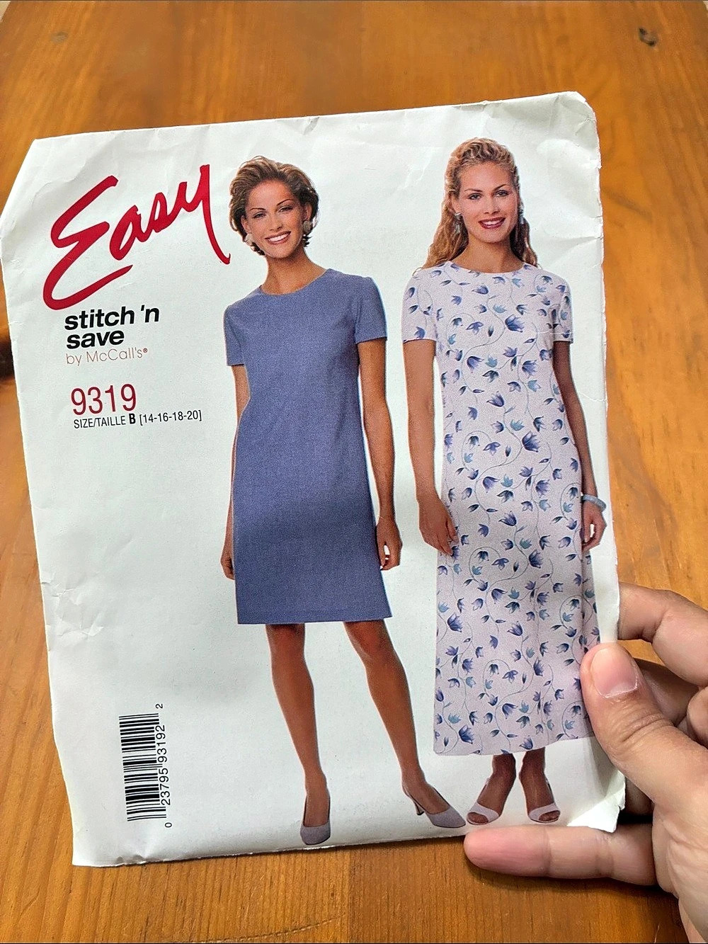 McCall's 9319 Sewing Pattern Sizes 14-20
